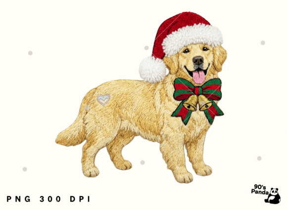 Christmas French Bulldog Crochet Png Illustrations