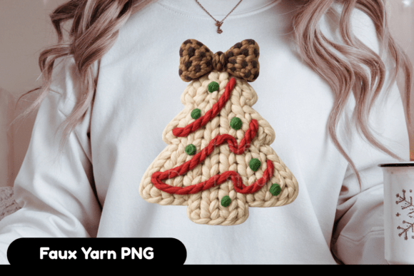 Faux Yarn Crochet Leopard Tree Illustrations