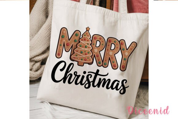 Gingerbread Merry Christmas PNG Clipart & Illustrations