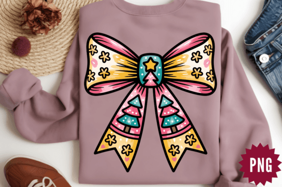 Glitter Coquette Bow: Festive Illustrations