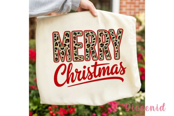 Leopard Print Merry Christmas PNG: Bold Illustrations