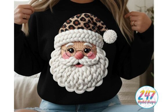 Leopard Print Santa: Bold Illustrations