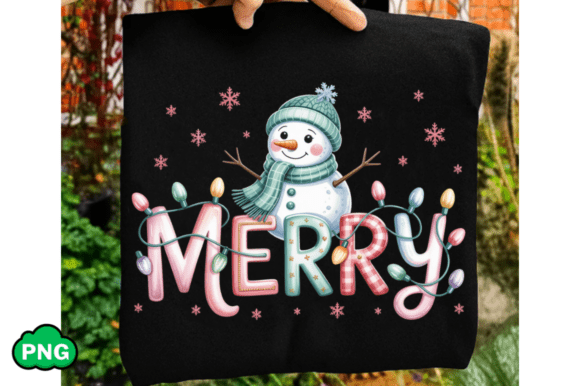 Merry Christmas PNG, Winter Snowman PNG Illustrations