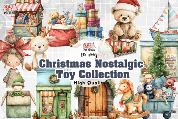 Review: Christmas Nostalgic Toy Collection PNG Illustrations