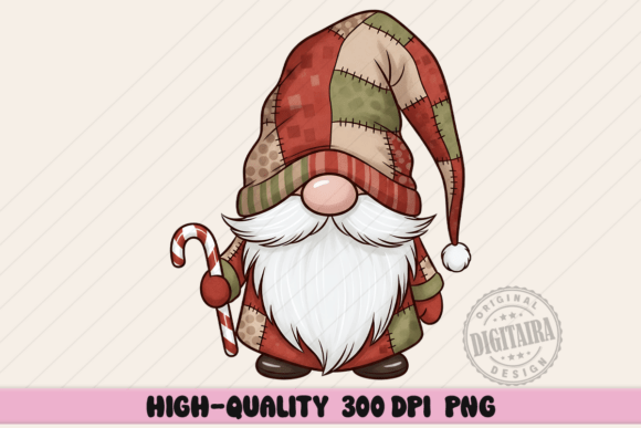 Review: Christmas Patchwork Gnome Png for Embroidery