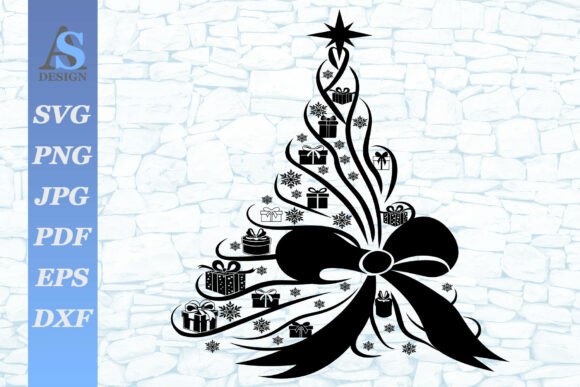 Review: Christmas Tree with Presents SVG for Brand Illustrations