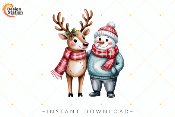 Snowman Reindeer Christmas PNG: Brand Review
