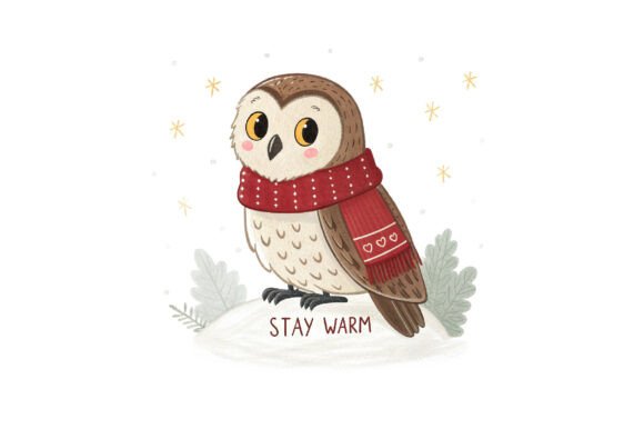 Stay Warm Christmas PNG: Cozy Illustrations for Crafters