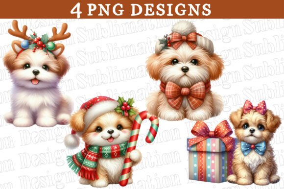 Whimsical Dog Christmas Clipart: Illustrations Review